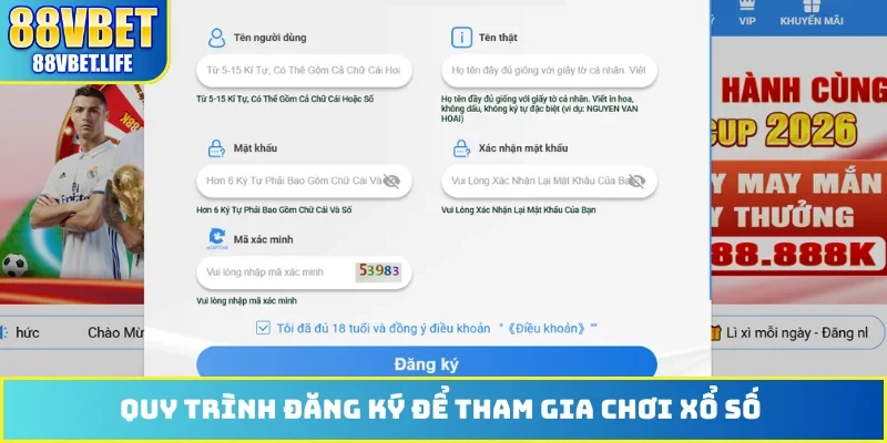 Quy trình đăng ký để tham gia chơi xổ số