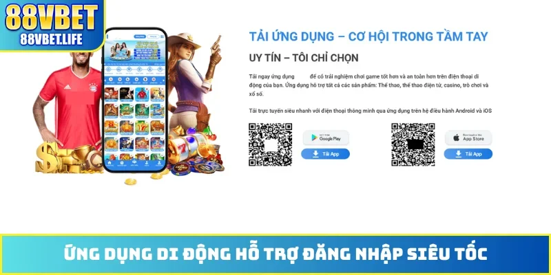 Ứng dụng di động hỗ trợ đăng nhập siêu tốc